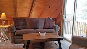 Cabin, Multiple Beds, Hot Tub | Living room | TV, fireplace - Mink 3 (Bend)