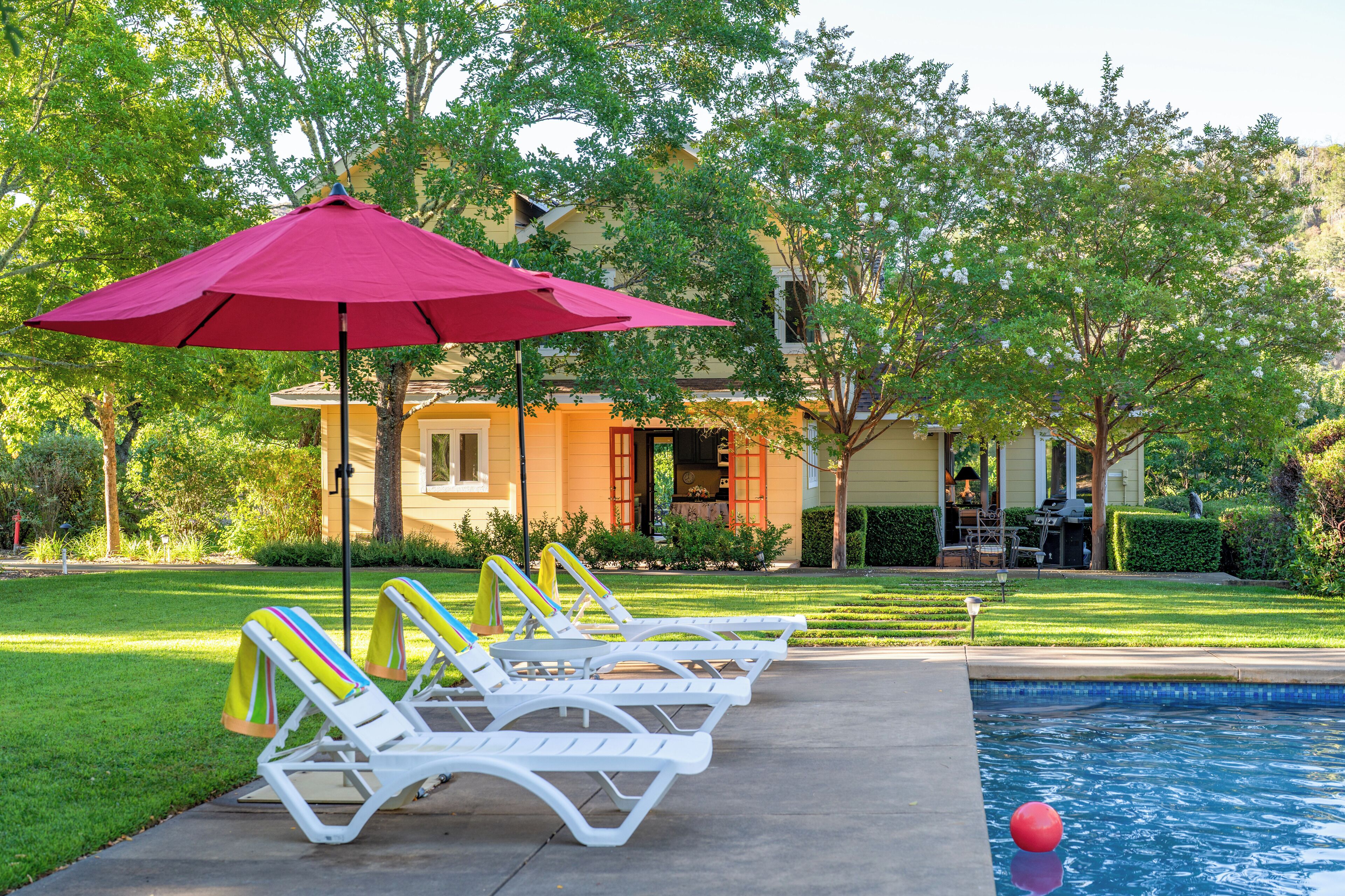 Private 60 Acre Wine Country Estate with a Pool and Vineyards