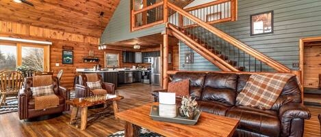 TV, fireplace, DVD player