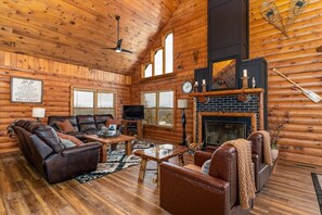 TV, fireplace, DVD player