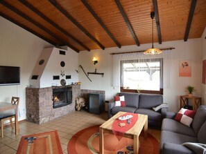 House | Living room | Fireplace, DVD player