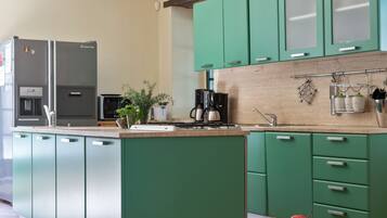 House | Private kitchen | Fridge, high chair