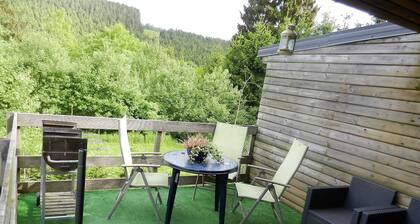 The Charm of a Wooden Chalet With a Magnificent View, not far From Spa