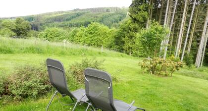 The Charm of a Wooden Chalet With a Magnificent View, not far From Spa