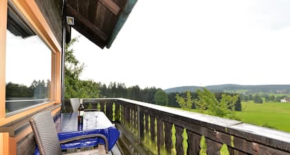 Ferienhaus in Bayern mit Waldblick