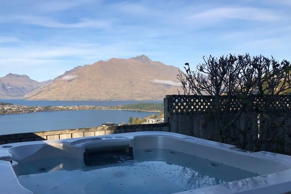 Spa with Views towards Cecil Peak