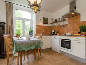 Cottage | Private kitchen | High chair - Farm With Lovely Panoramic Views (Trois-Ponts)