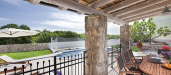 Attractive Villa With Private Swimming Pool, Beach Volleyball and Fenced Garden