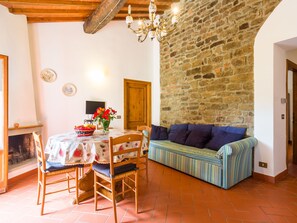 Ferienhaus | Wohnzimmer | Kamin