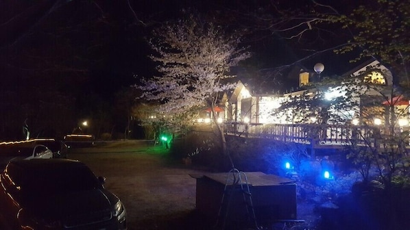 Front of property – evening/night
