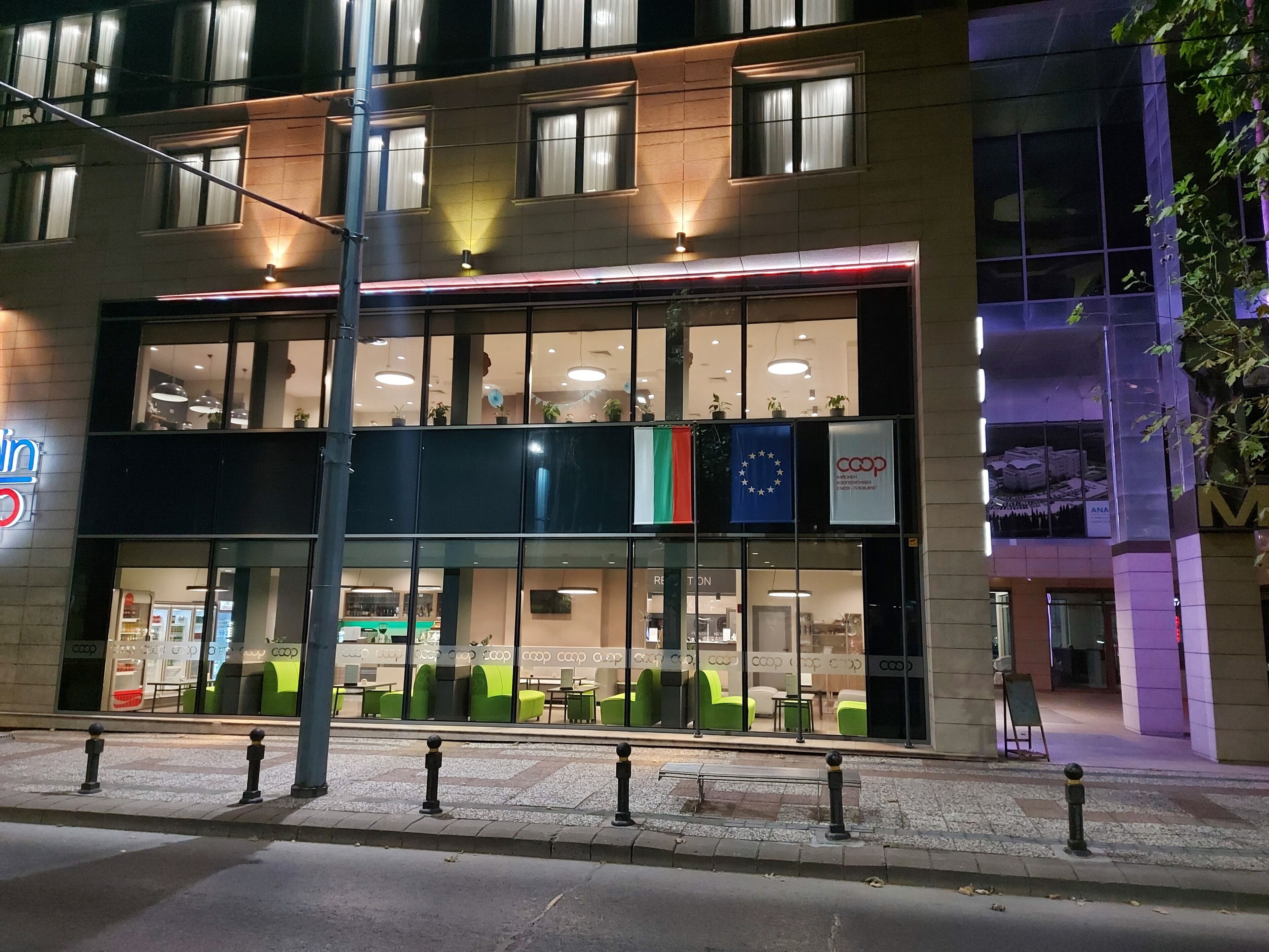 front of property – evening/night