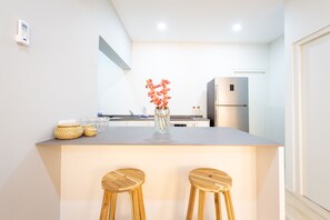 Microwave, oven, espresso maker, coffee/tea maker