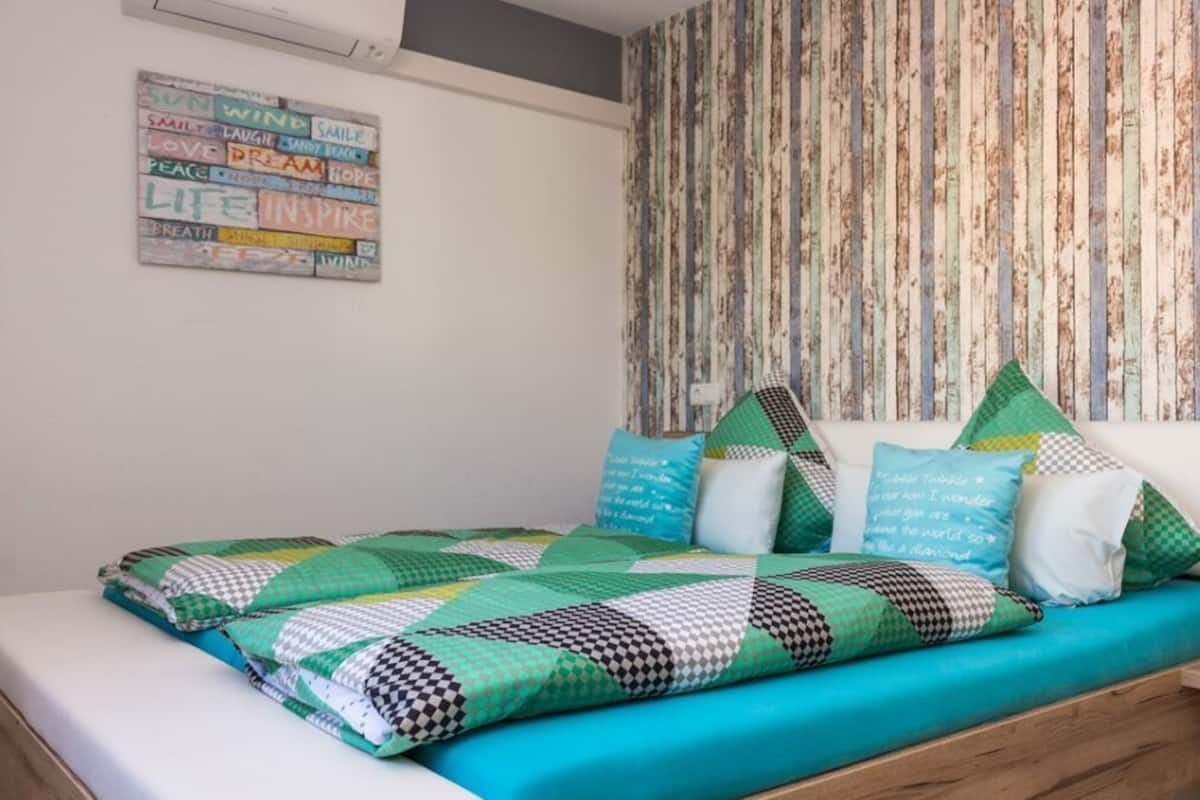 Deluxe Apart Daire, 1 Yatak Odası (Nr. 3) | 2 yatak odası, ses yalıtımı, ücretsiz kablosuz İnternet, çarşaf takımı