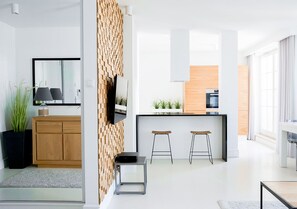 Premium Apartment | Living area - Harmony Apartments (Sopot)