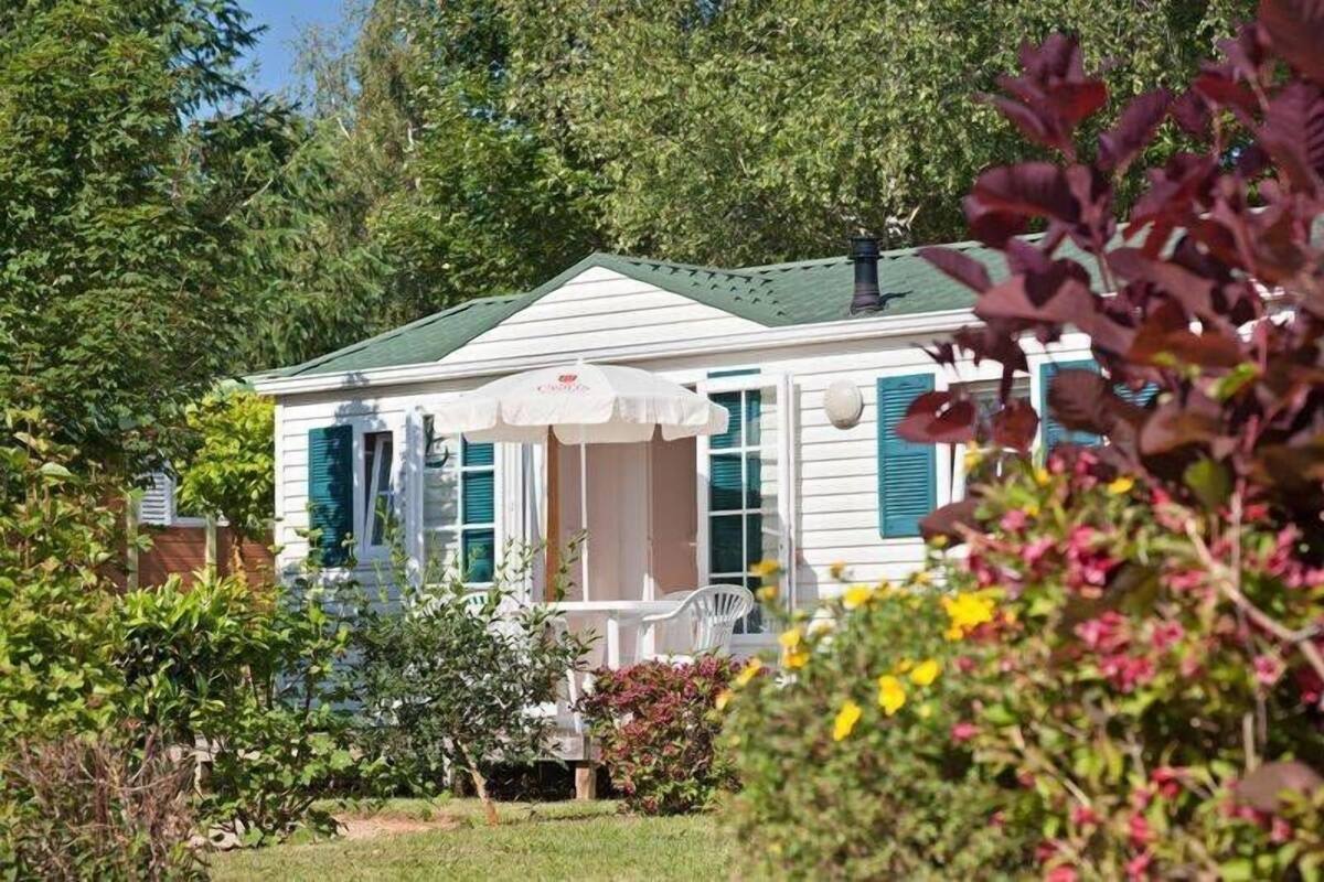 Comfort stacaravan | Terras