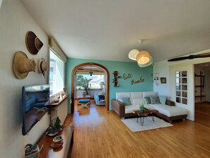 Télévision, cheminée