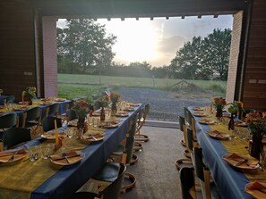 Espace banquet en plein air