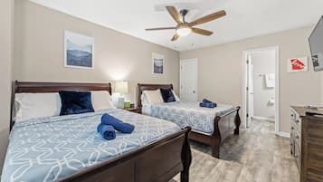 2 habitaciones, camas con efecto memoria y escritorio