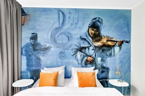 Premium bedding, individually decorated, individually furnished
