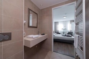 Shower, hair dryer