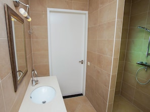 Bathroom | Shower, hair dryer
