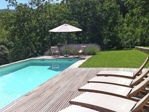 Outdoor pool - Spacious Villa in Saint-hilaire-de-lavit With Private Pool (Saint-Hilaire-de-Lavit)