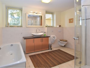 Apartment | Bathroom | Shower, hair dryer