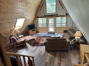 Smart TV, DVD player, books