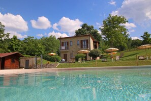 Cottage | Exterior - Apartment in Marche With Pool and Mountain Views (Apecchio)