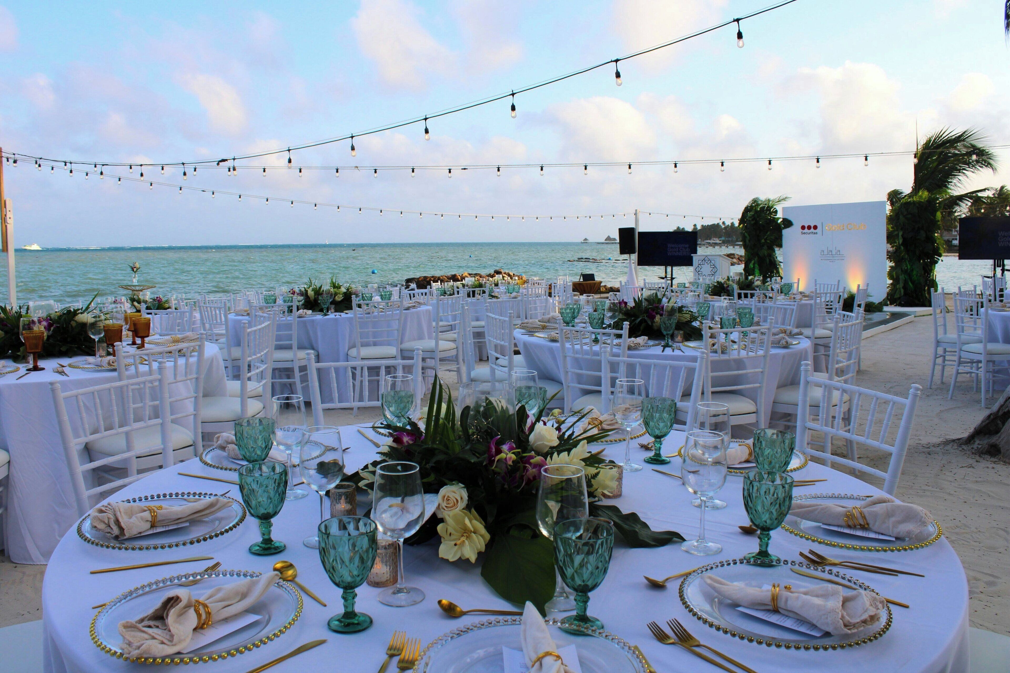 outdoor wedding area