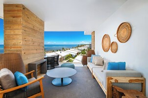 Suite, 1 Bedroom, Balcony, Ocean View (Vista) | Lakens van Egyptisch katoen, luxe beddengoed, pillowtop-bedden