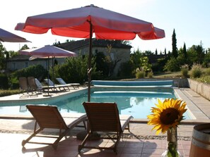 Outdoor pool - Gã®te Le Syrah With Swimming Pool in a 250 Year-old Winery (Fayssac)