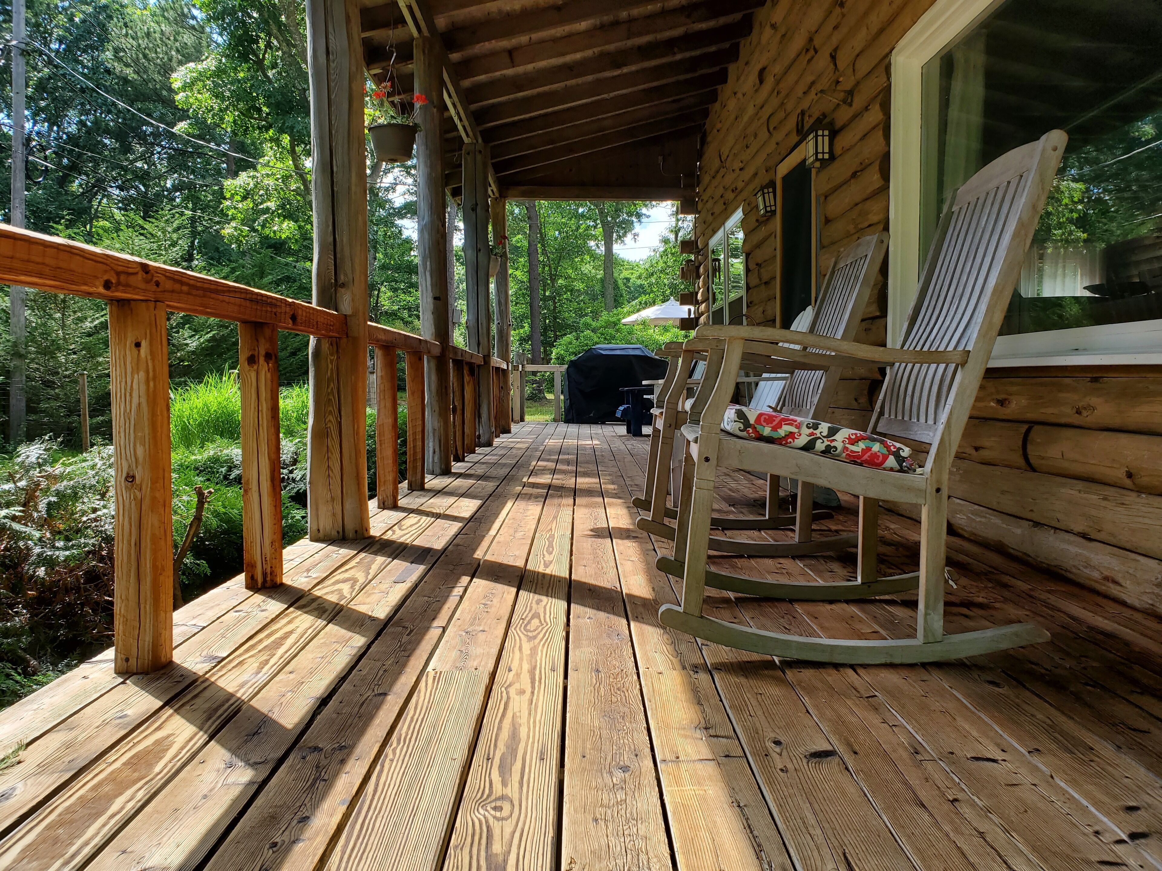 Large Private Covered Front Porch
