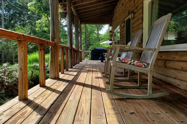 Large Private Covered Front Porch