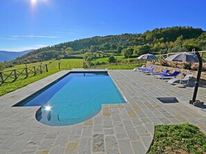 Hus | Pool | Inomhuspool, utomhuspool och solstolar