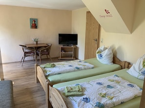 Departamento | 1 habitación, muebles diferentes y ropa de cama 