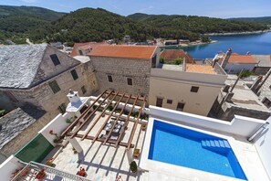 Villa | Pool | Indoor pool, outdoor pool - Modern Villa in Povlja With Pool (Selca)
