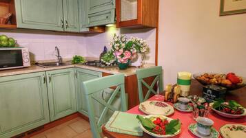 Casa | Cucina privata | Microonde, macchina per tè/caffè, pentole/stoviglie/utensili