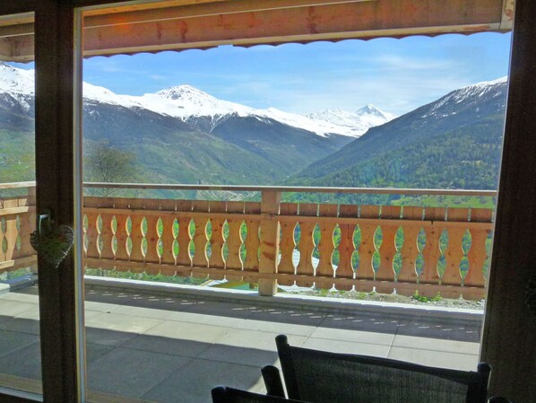 Chalet | View from property - Chalet in Heremence With Stunning Alpine Views (Heremence)
