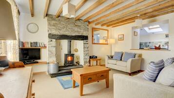 Fireplace, DVD player