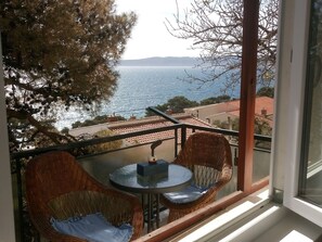 Apartment | View from property - Delightfully Decorated Apartment with Sea View near Beach (Brela)