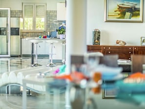 Villa | Private kitchen | Cookware/dishes/utensils - Spacious Detached Villa with Pool near Pula with sea View (Liznjan)