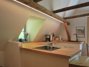 Apartment | Private kitchen - Watermill Stay With Garden (Heringen)