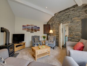 Fireplace - Nice Holiday Home in Ambleside in a Natural Setting With Cosy Decor (Ambleside)