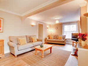 House | Living room | DVD player - Chic Holiday Home in Swanage With Garden (Swanage)