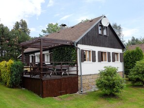 House | Exterior - Detached House With a Covered Terrace Near the Slopes (Polevsko)