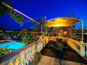 Balcony - Stunning Villa in Zaton Obrovacki With Swimming Pool (Jasenice)