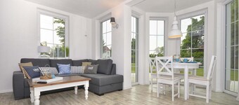 A Luxury Villa in a Seaside Village.living Room, 2 Bedrooms, 2 Bathrooms, Garden