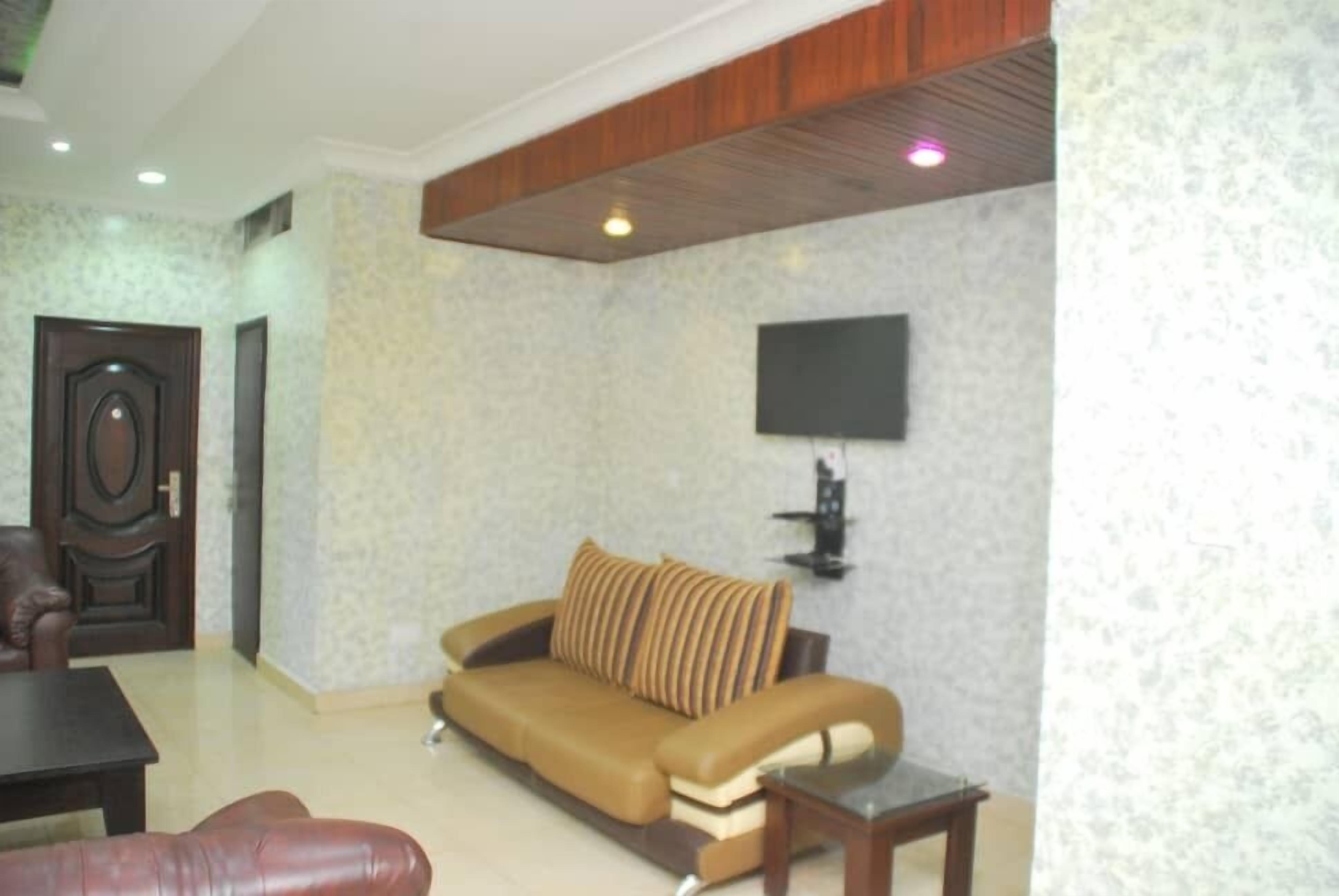 42-inch LED TV with cable channels, TV, DVD player