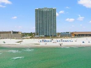 On the beach - Amazing Gulf Front Unit for 8!beach srvc included!!! (Panama City Beach)